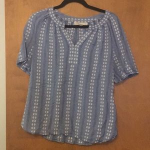 Ann Taylor Loft Breezy Short Sleeves Blouse